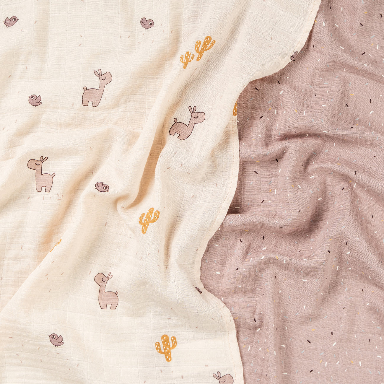 Pack 2 muselinas de algodón DONEBYDEER 65X65 · lalee rosa