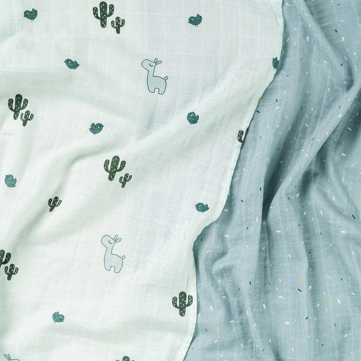 Pack 2 muselinas de algodón DONEBYDEER 65X65 · lalee azul