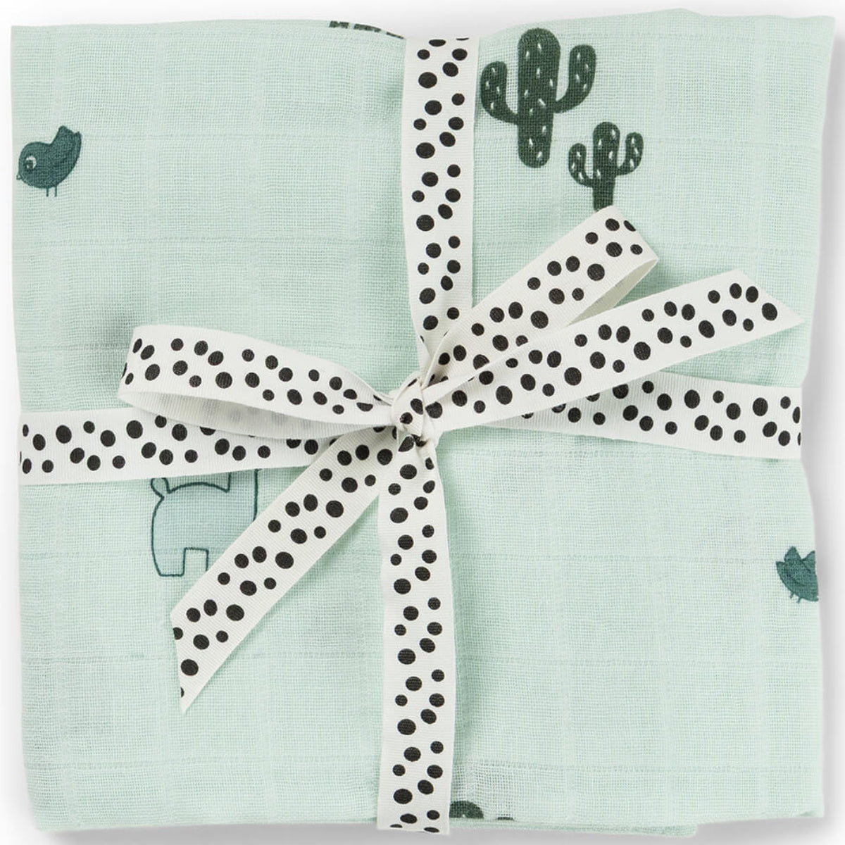 Muselina algodón DONEBYDEER 120x120 · lalee azul