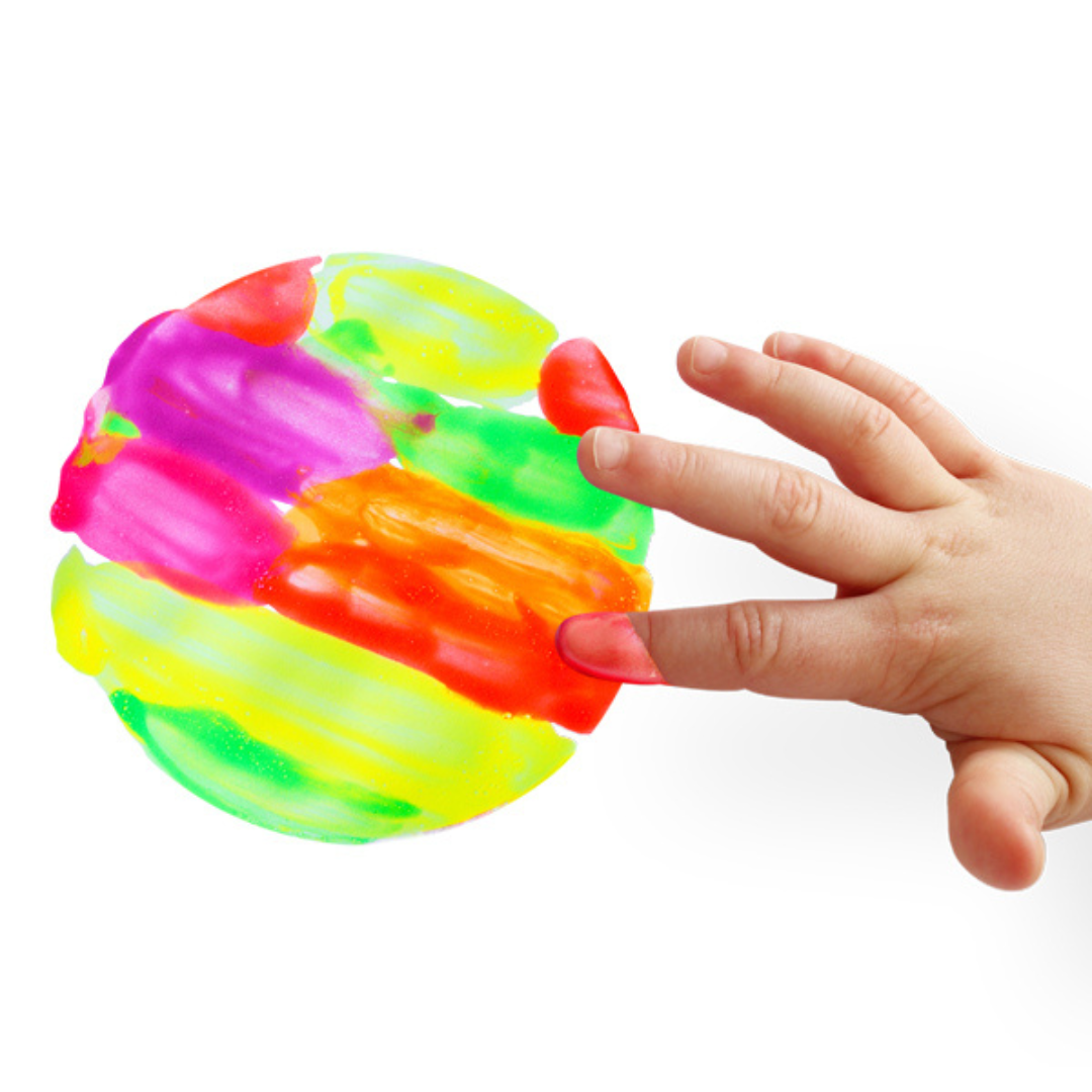 Pintura de dedos neón PRIMO · 6 colores