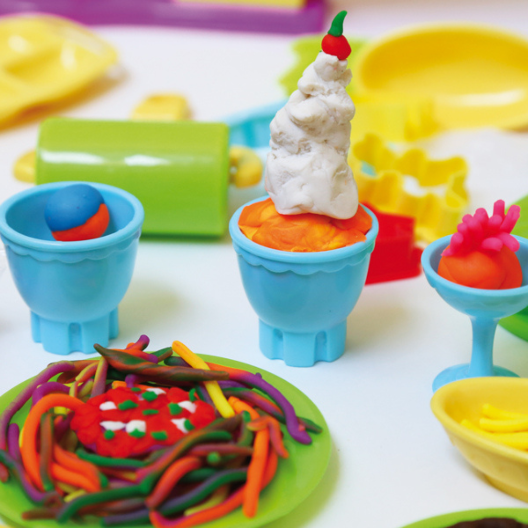 Set de plastilina con accesorios ¡snack bar!