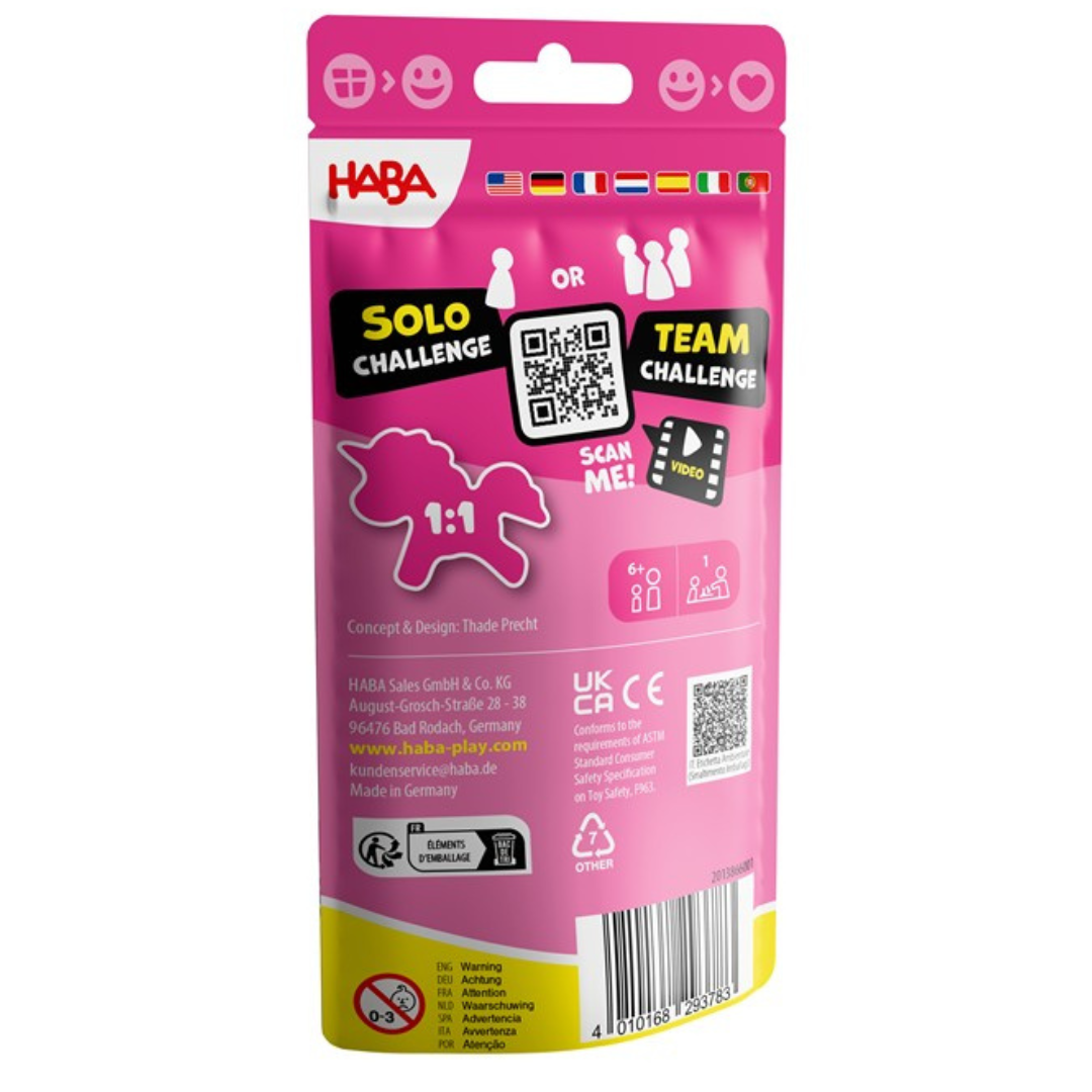 Stacking challenge ¡de bolsillo! · unicornios