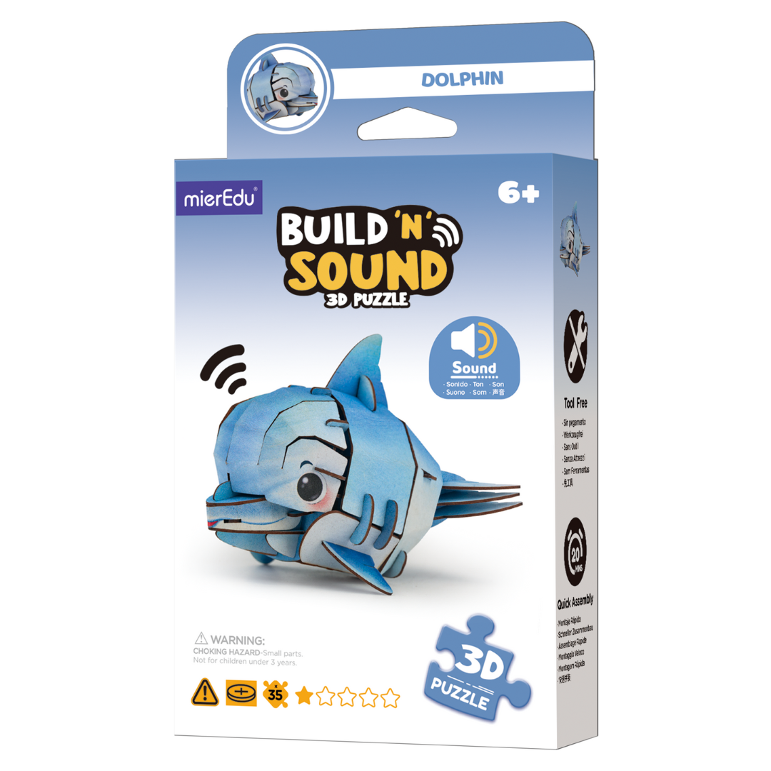 Puzzle 3D ¡con sonido! · delfín