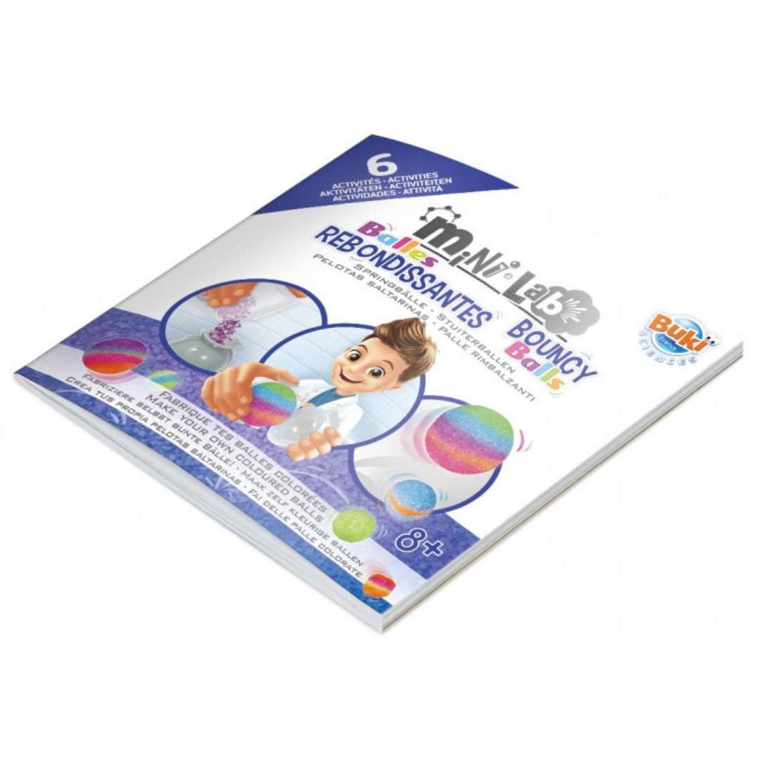 Mini laboratorio para crear pelotas saltarinas