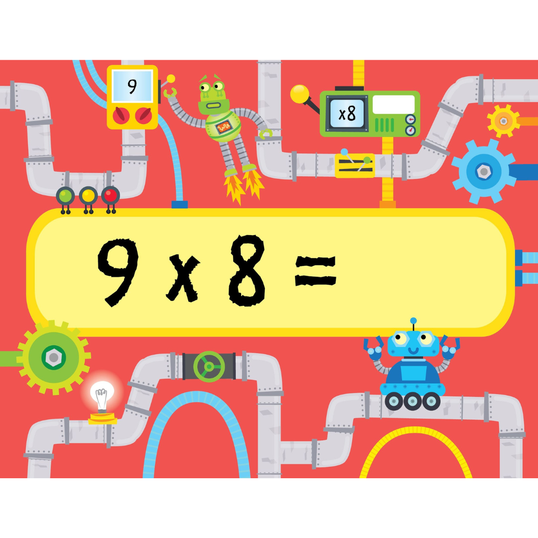 Tarjetas-pizarra: las tablas de multiplicar