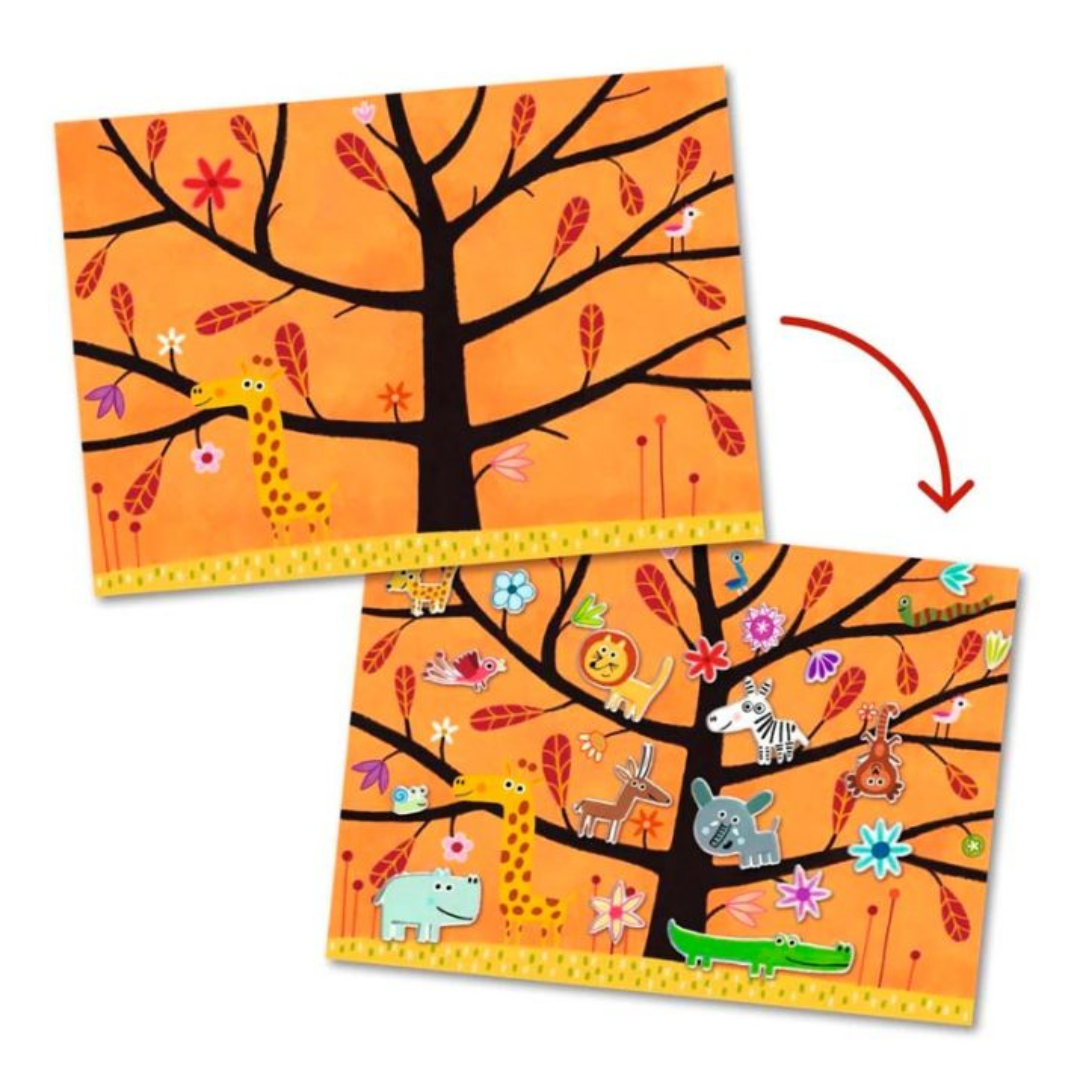 Pegatinas reutilizables · ¡pilla, pilla!