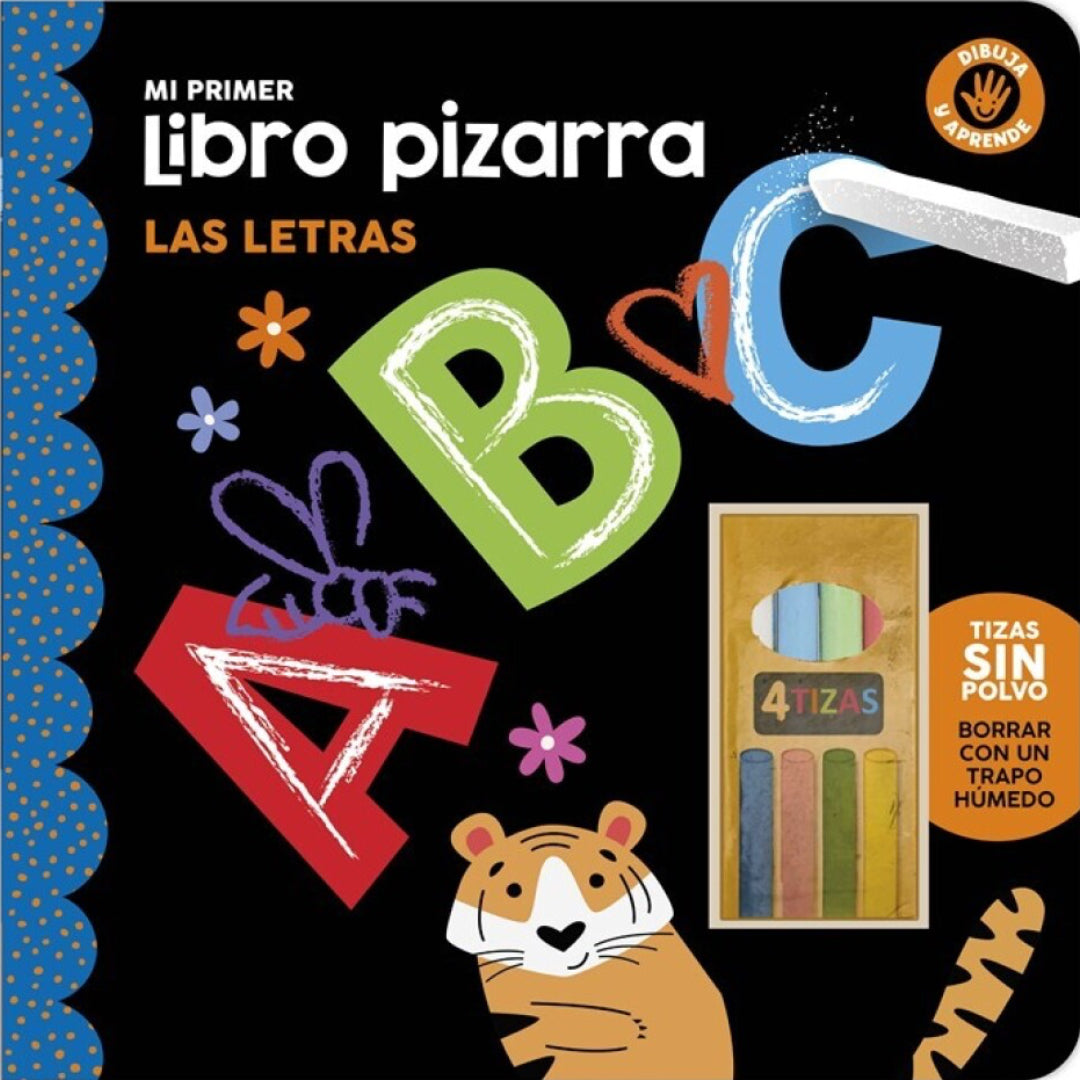 Mi primer libro pizarra: las letras