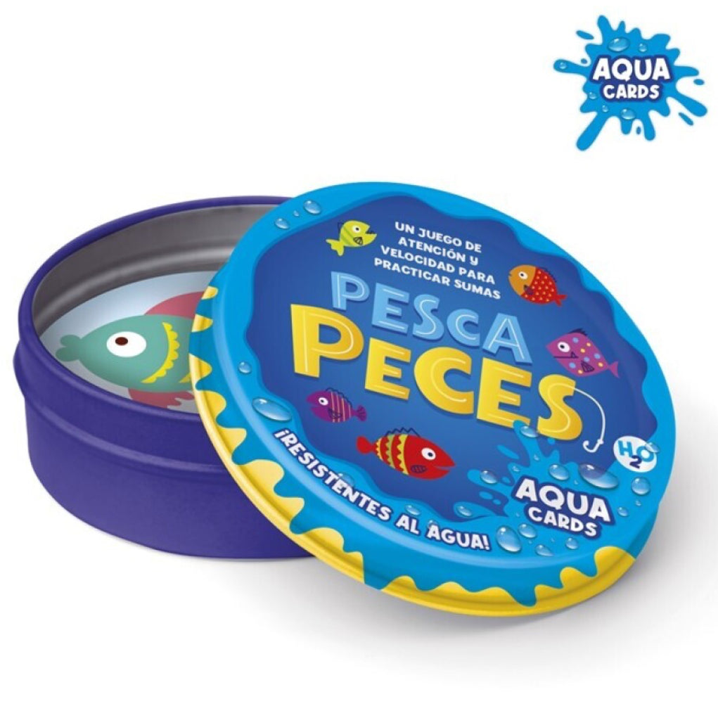 Pesca peces ¡cartas impermeables!