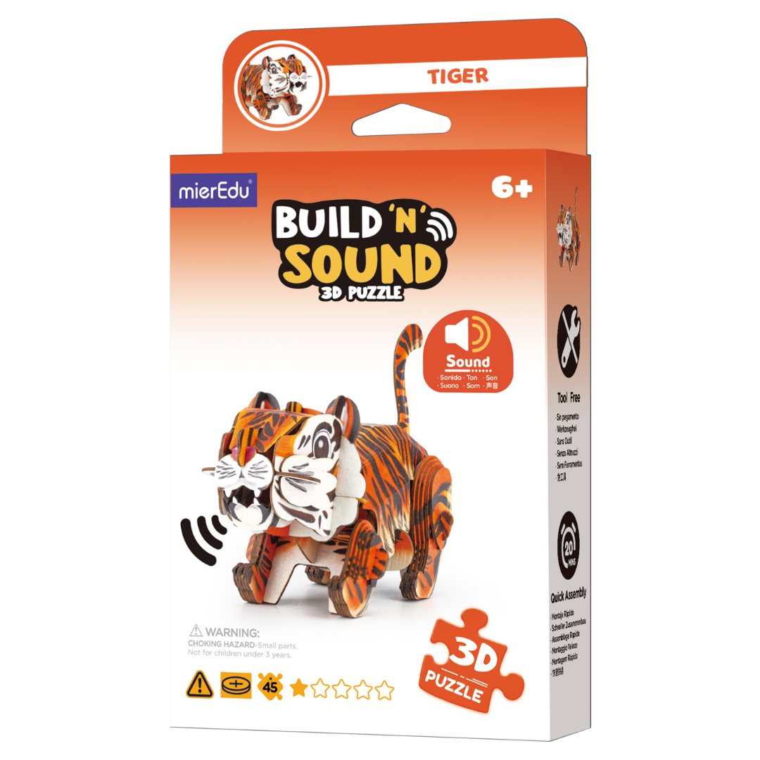 Puzzle 3D ¡con sonido! · tigre