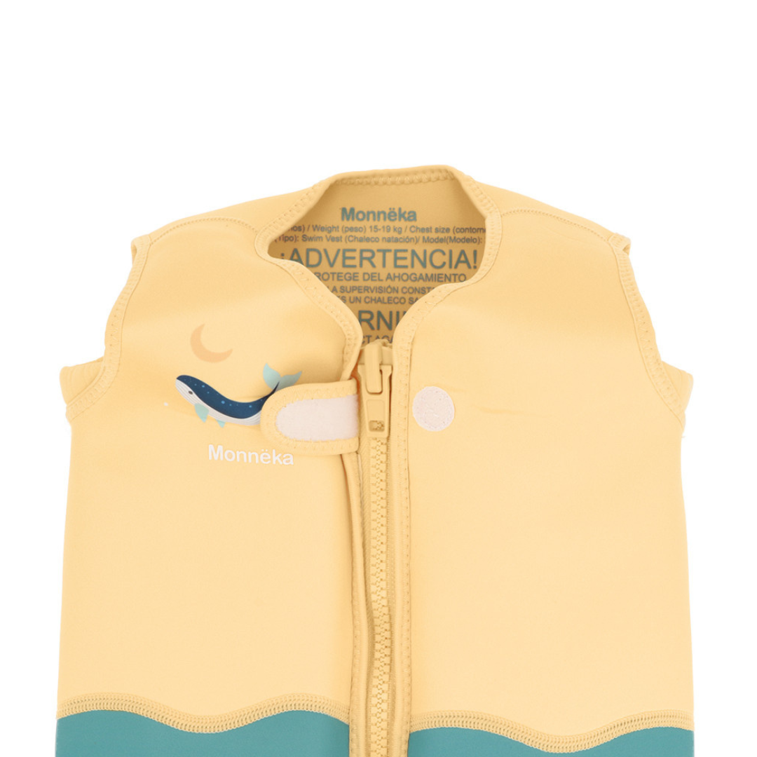 Chaleco flotador de aprendizaje MONNËKA · whale teal