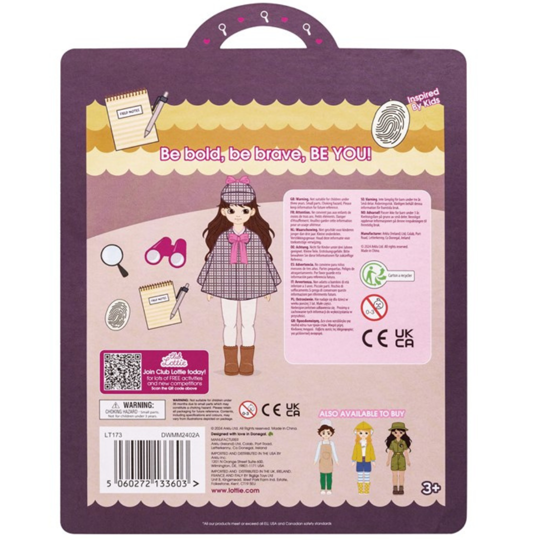 Conjunto de ropa para muñeca LOTTIE: detective