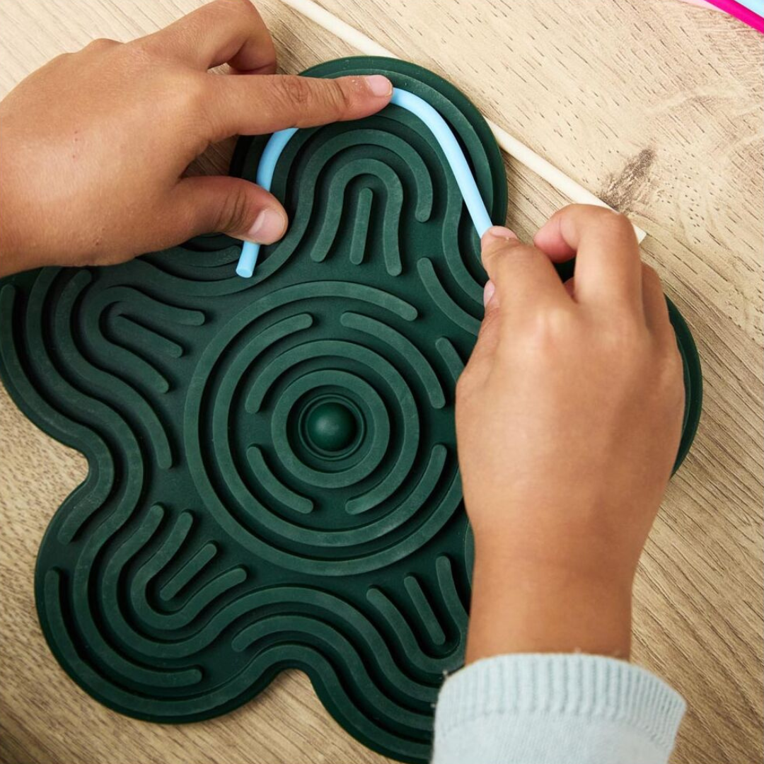 Puzzle sensorial de silicona FLEXHETTI · flor