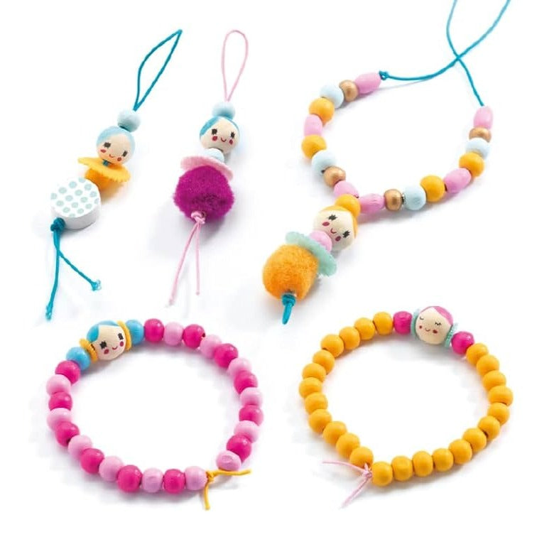 Perlas y figuritas para pulseras