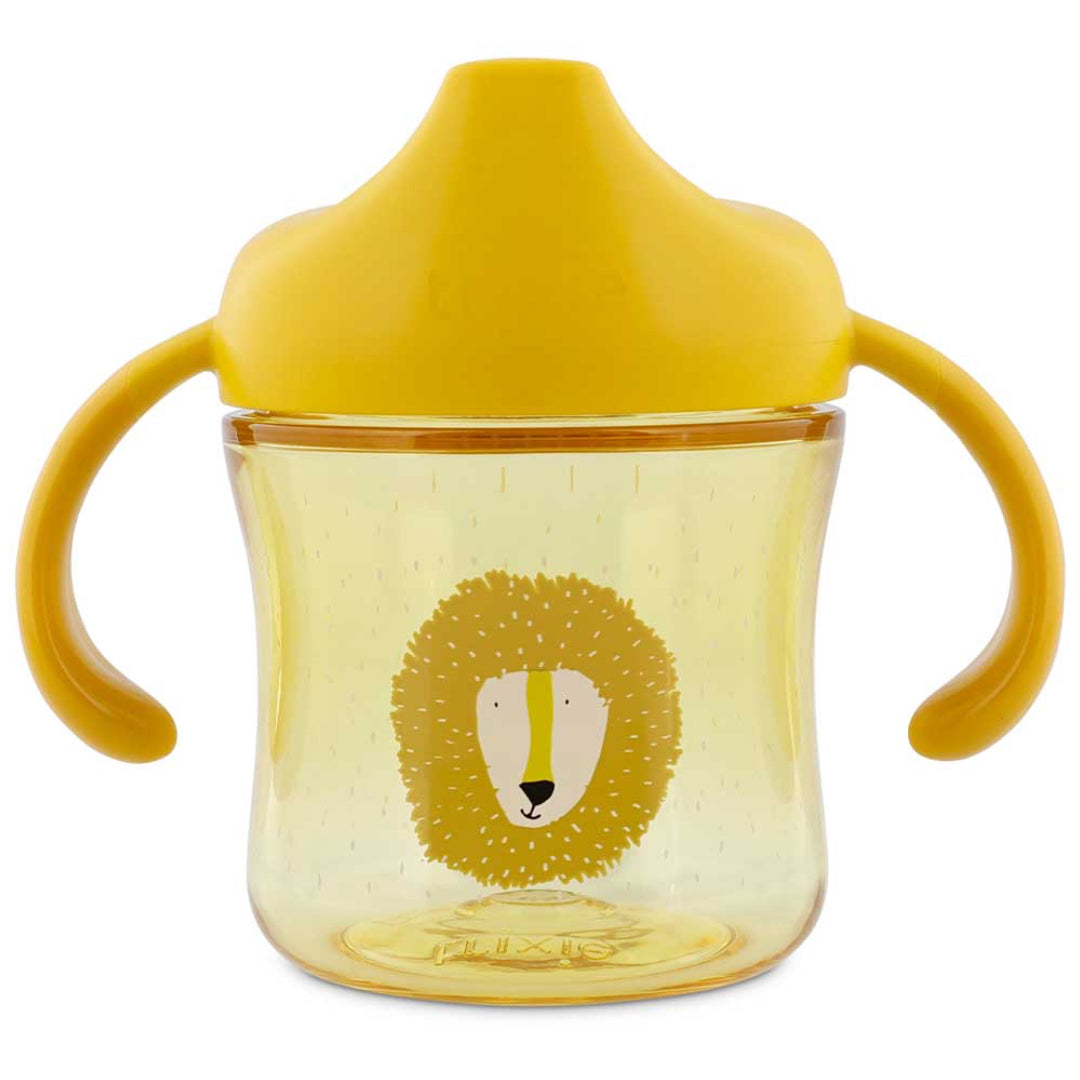 Taza con boquilla y asas TRIXIE · león