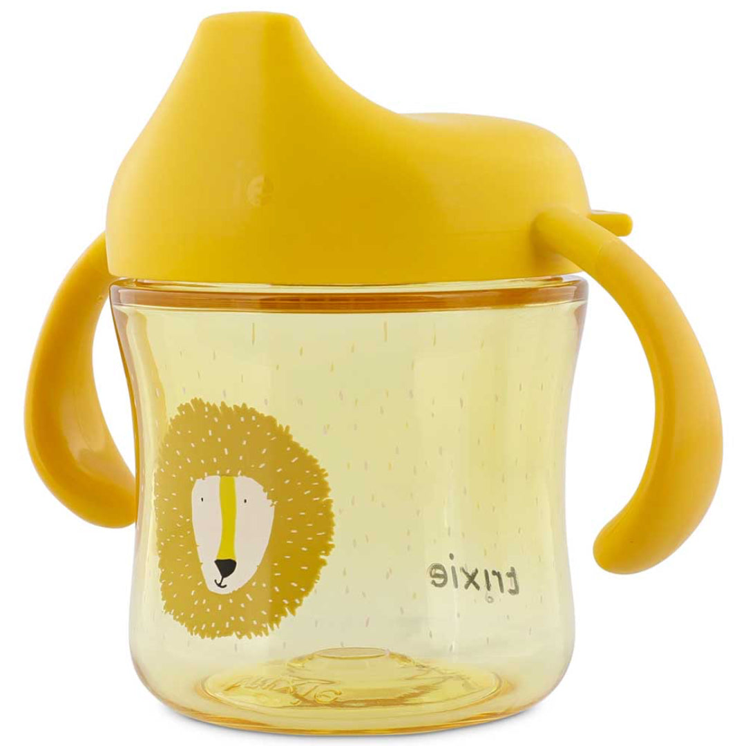 Taza con boquilla y asas TRIXIE · león