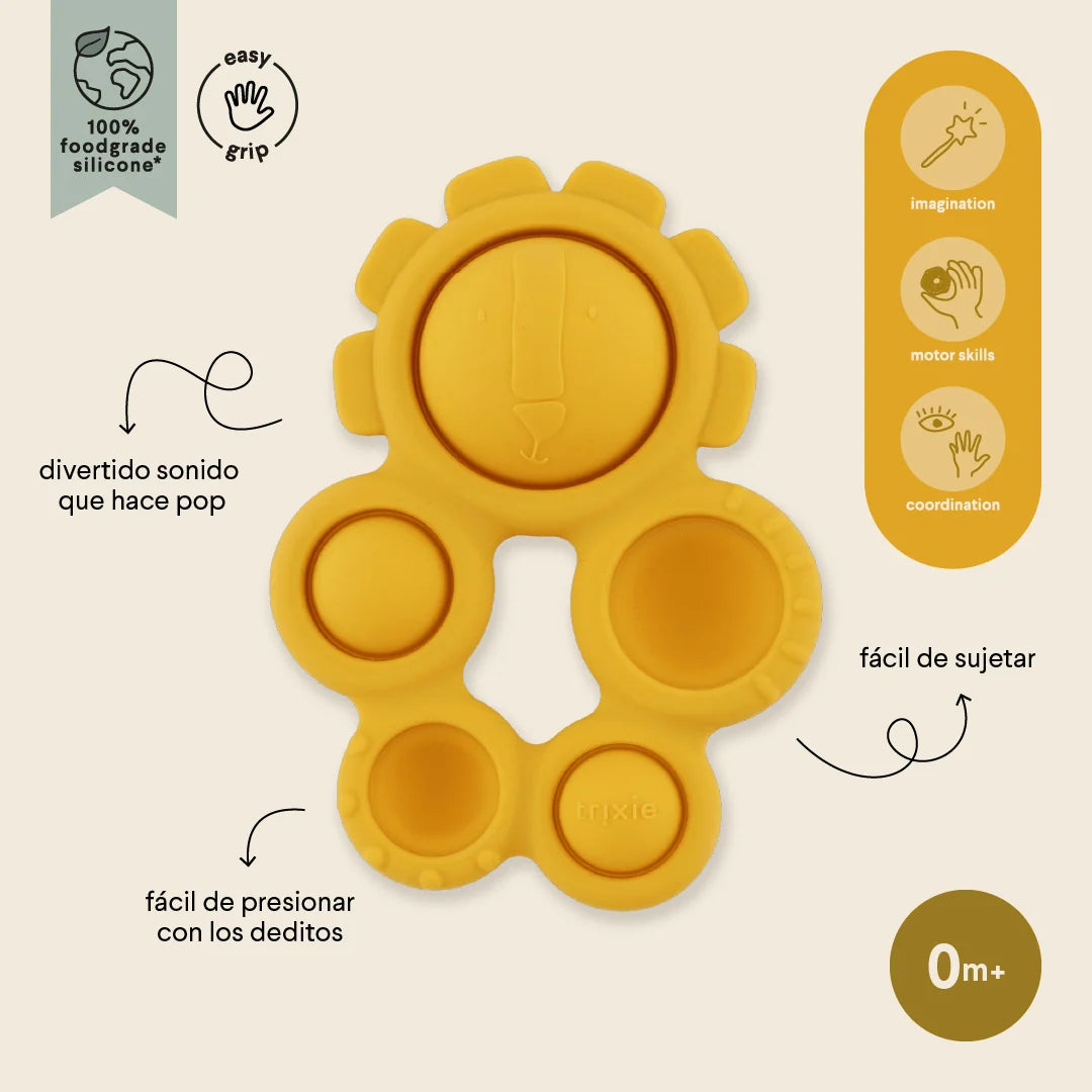 Juguete pop-it de silicona TRIXIE · mr. lion