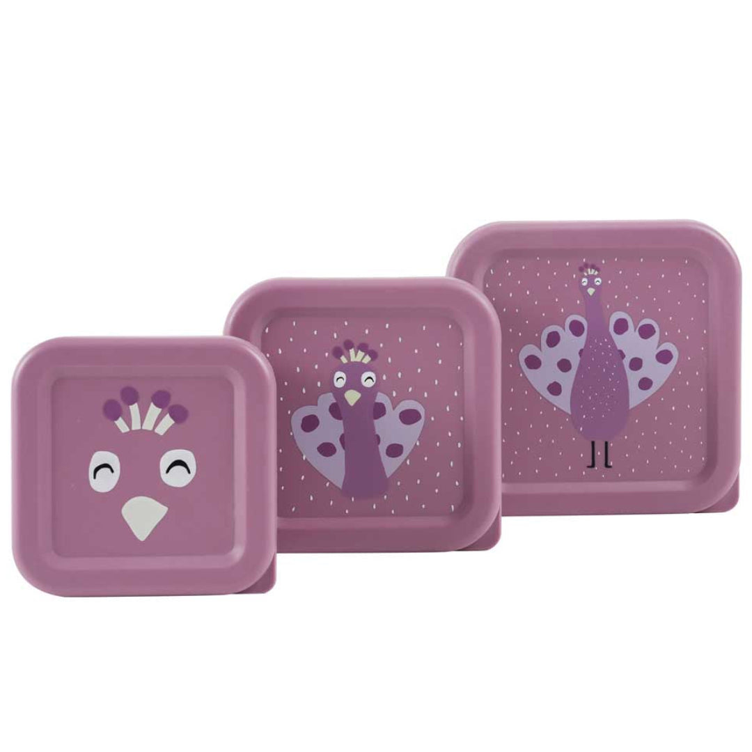3 cajitas para almuerzo TRIXIE · mrs. peacock