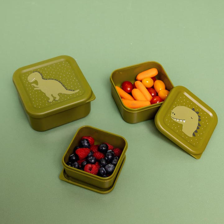 3 cajitas para almuerzo TRIXIE · dino