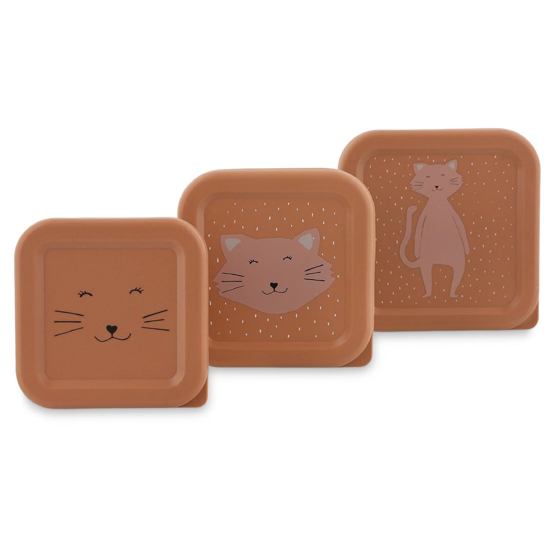 3 cajitas para almuerzo TRIXIE · gato
