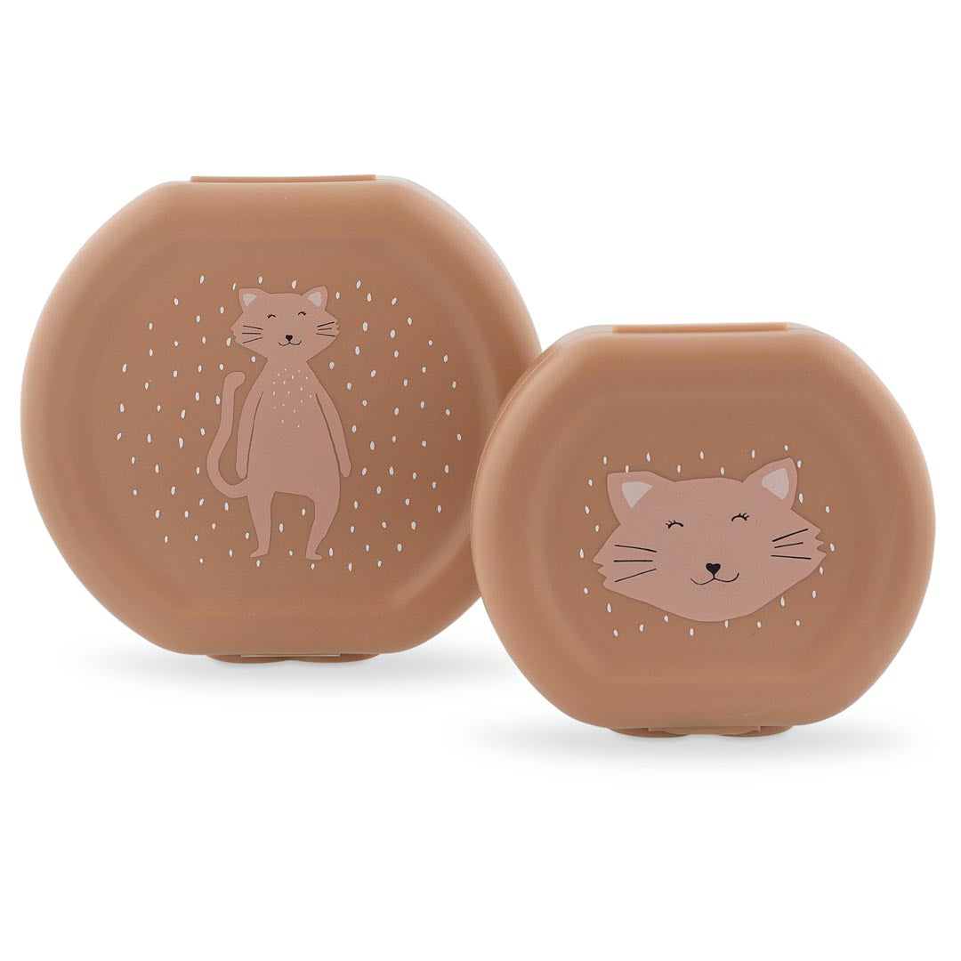 2 fiambreras con clip TRIXIE · gato