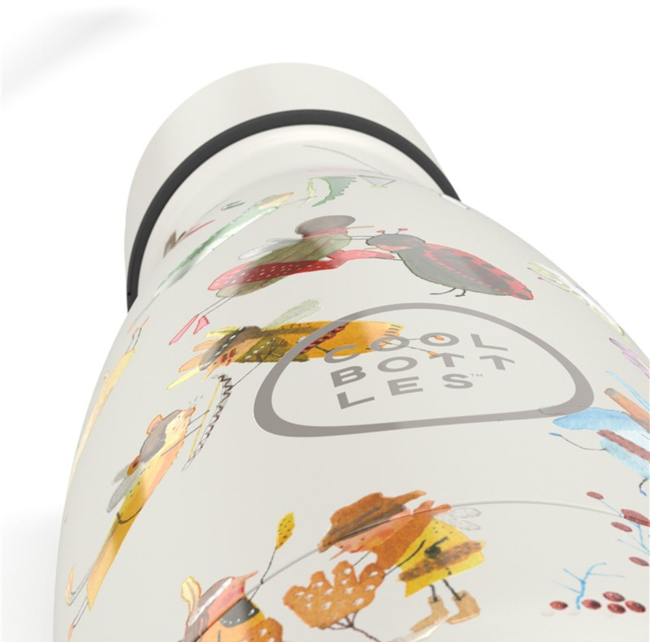 Botella de acero con pajita 260 ml. · garden pals