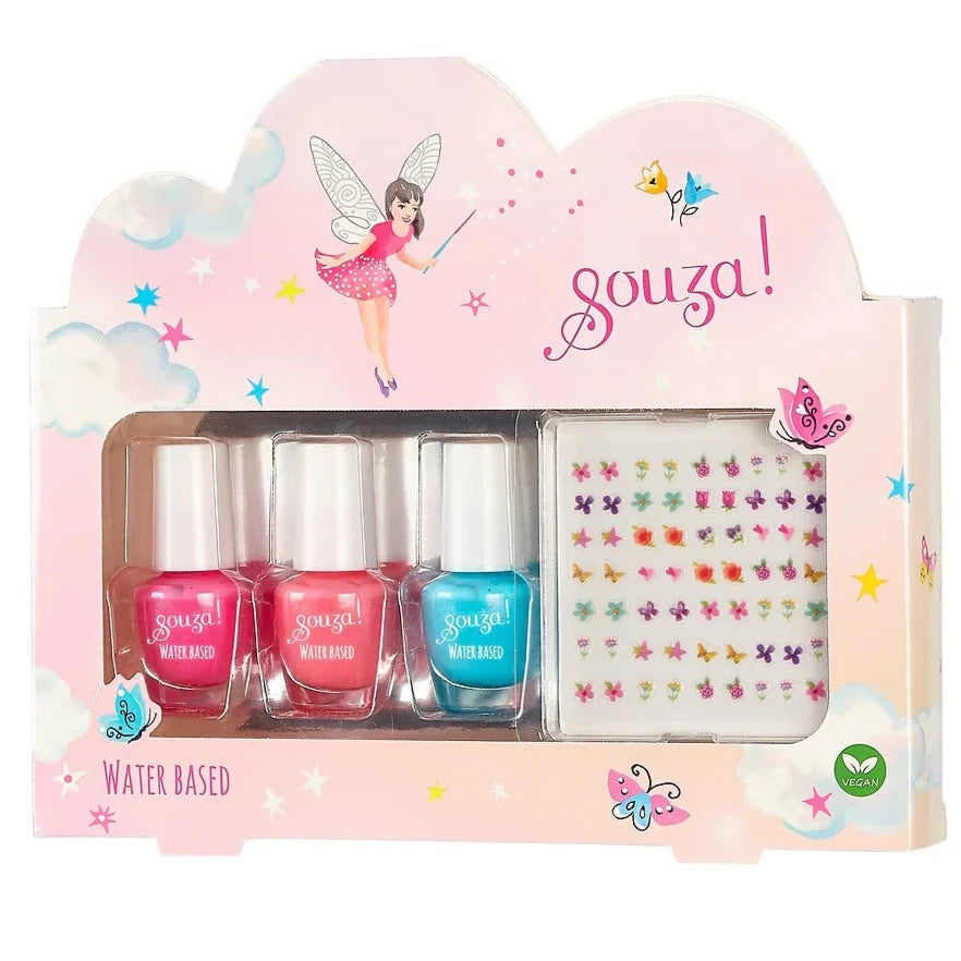 3 esmalte de uñas con pegatinas · elfo