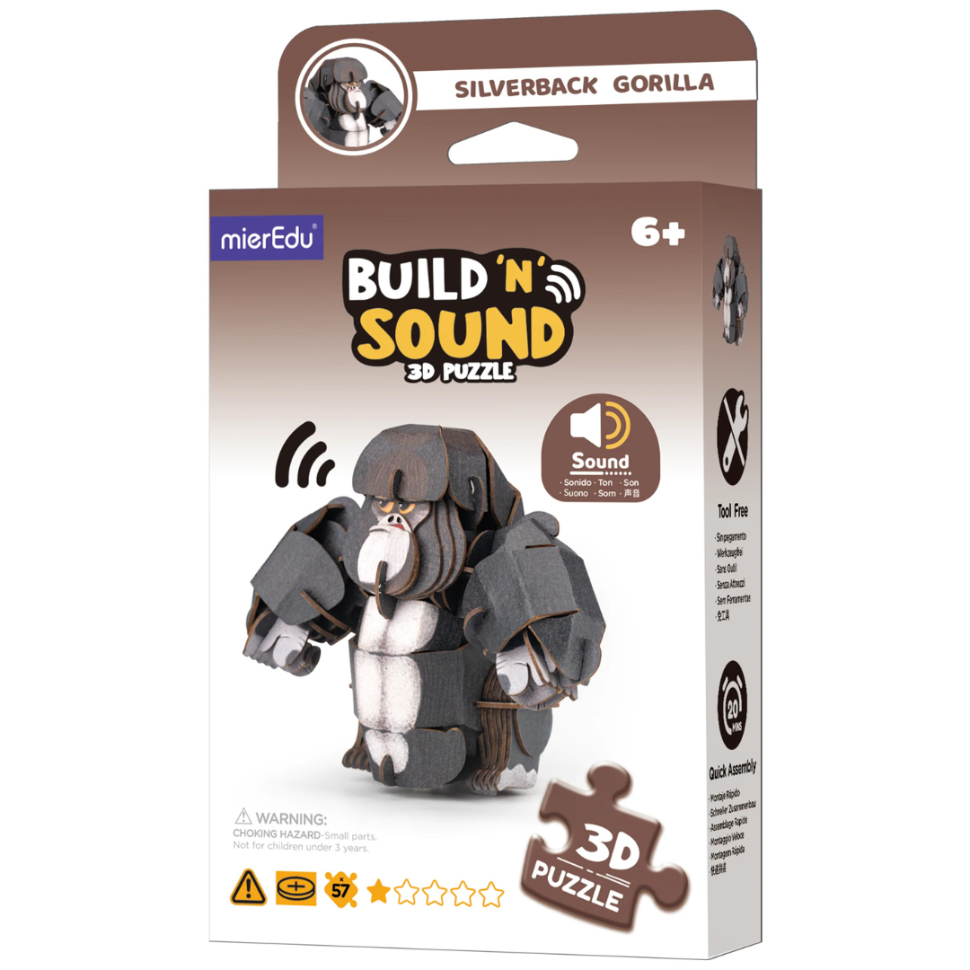 Puzzle 3D ¡con sonido! · gorila