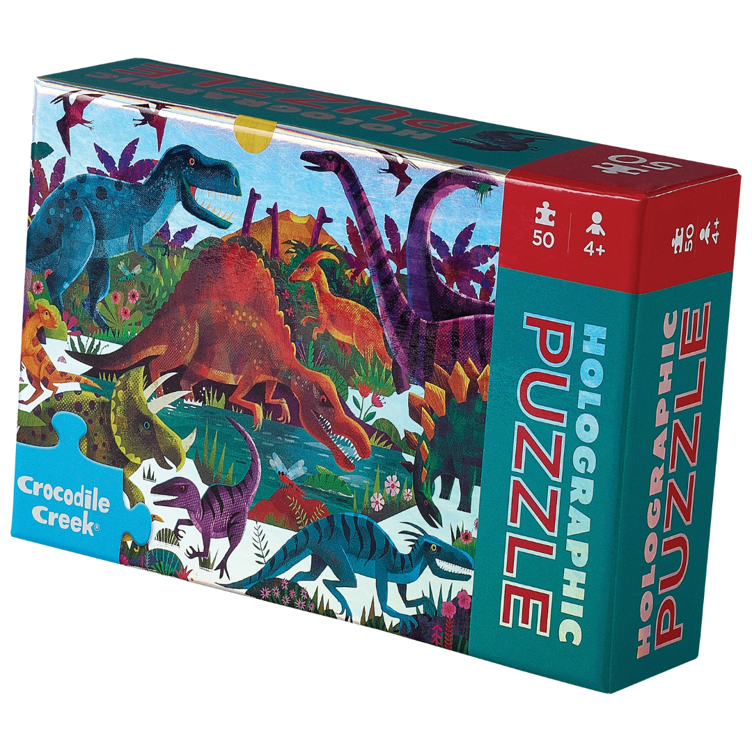 Puzzle holográfico DINOSAUR WORLD: 50 piezas