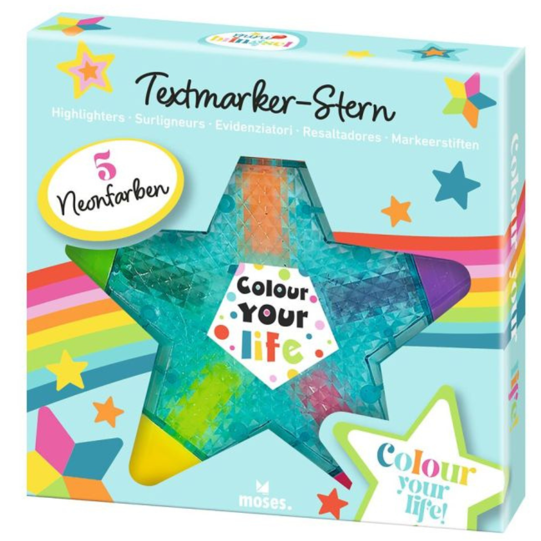 Mini marcadores con forma de estrella