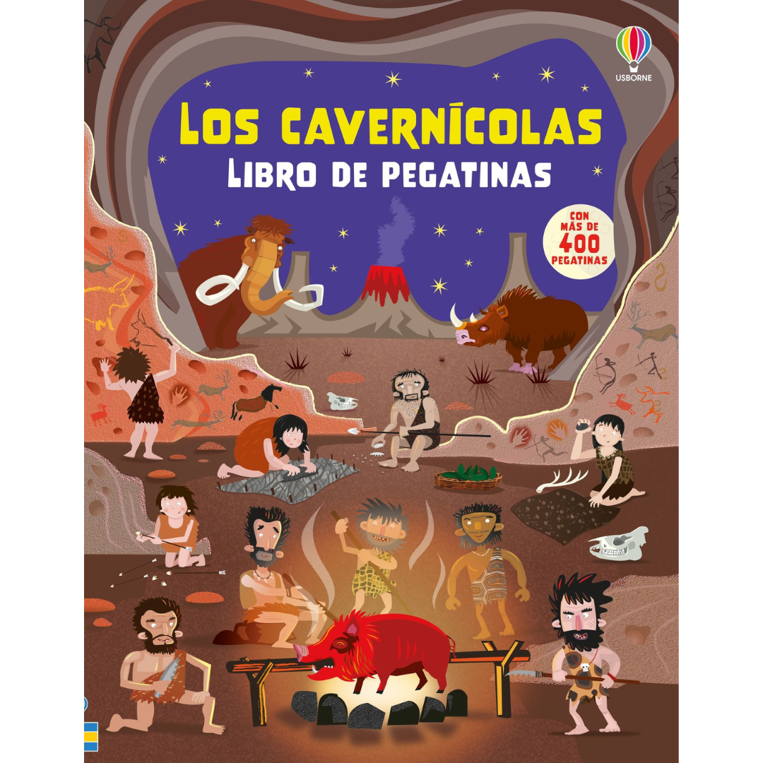Libro de pegatinas · los cavernícolas