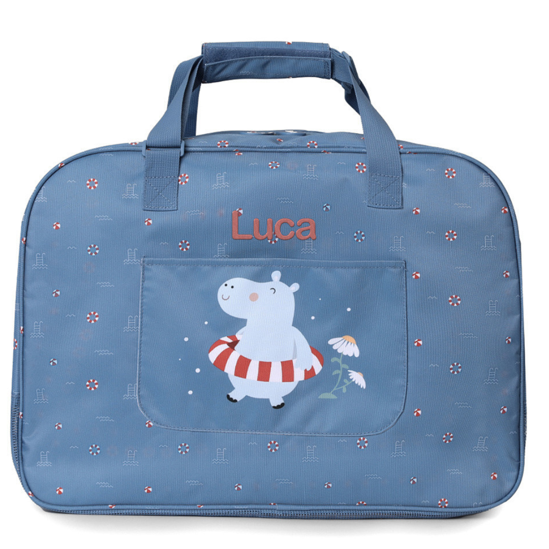 Bolso de playa con rejilla personalizable · hippos