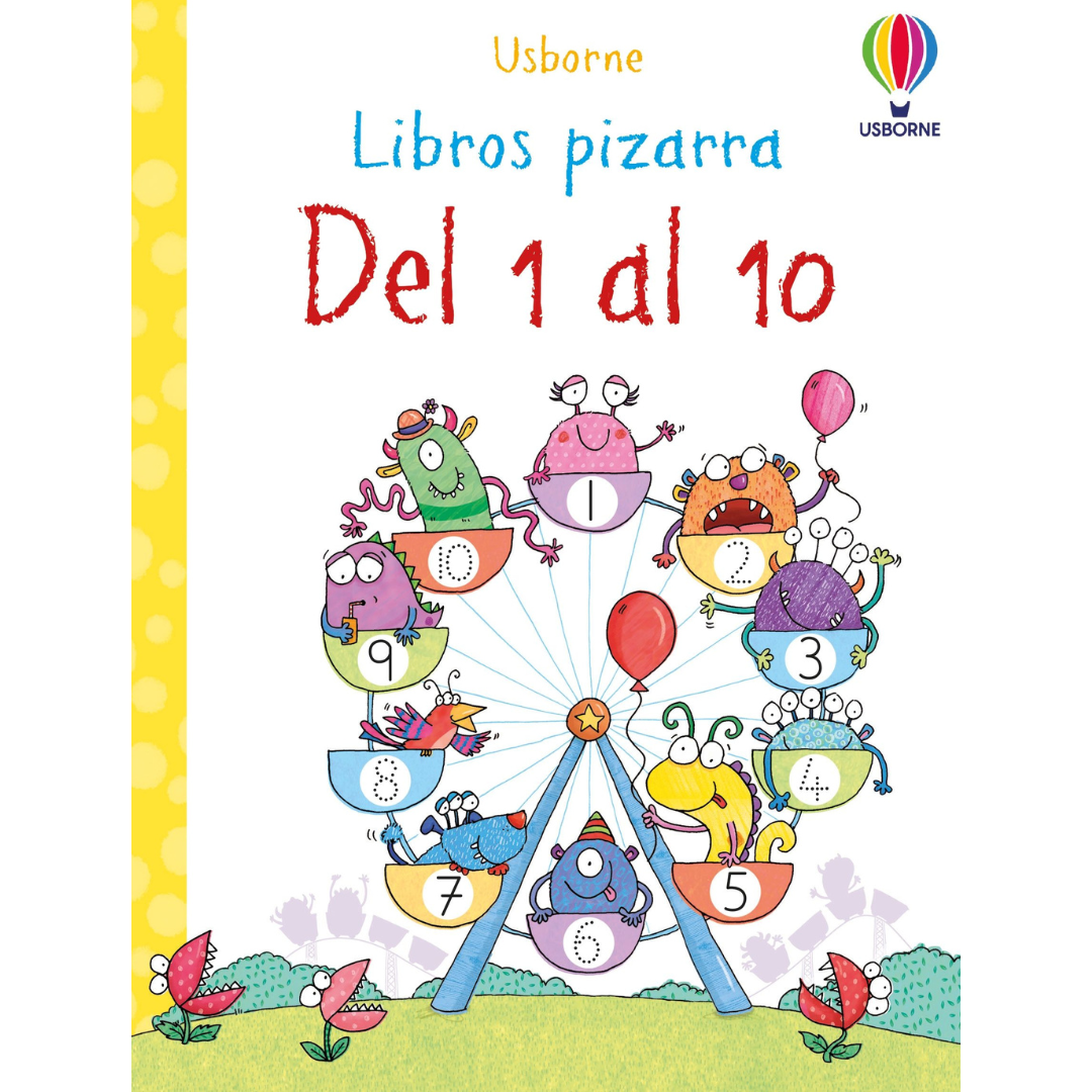 Mi maletín de libros pizarra · Practico los números