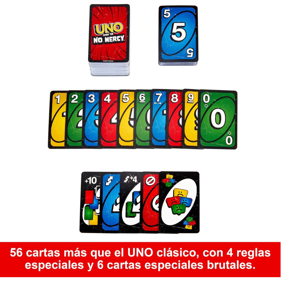 Juego de cartas: UNO no mercy