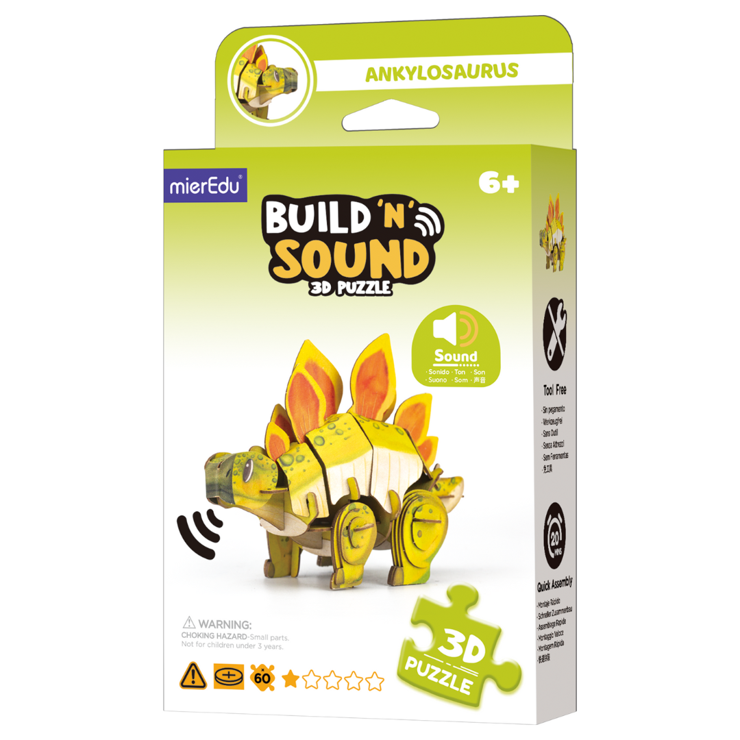 Puzzle 3D ¡con sonido! · stegosaurus