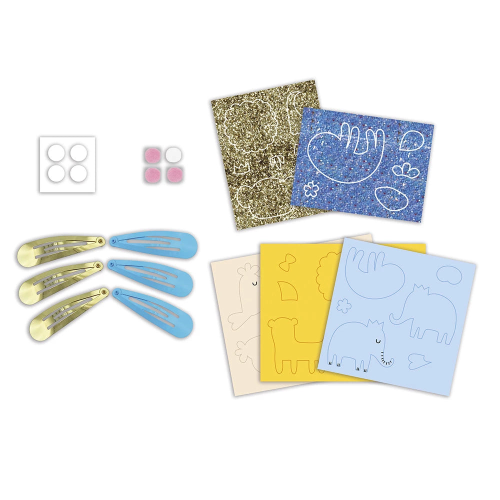 Crea tus 6 clips para el pelo de animales exóticos