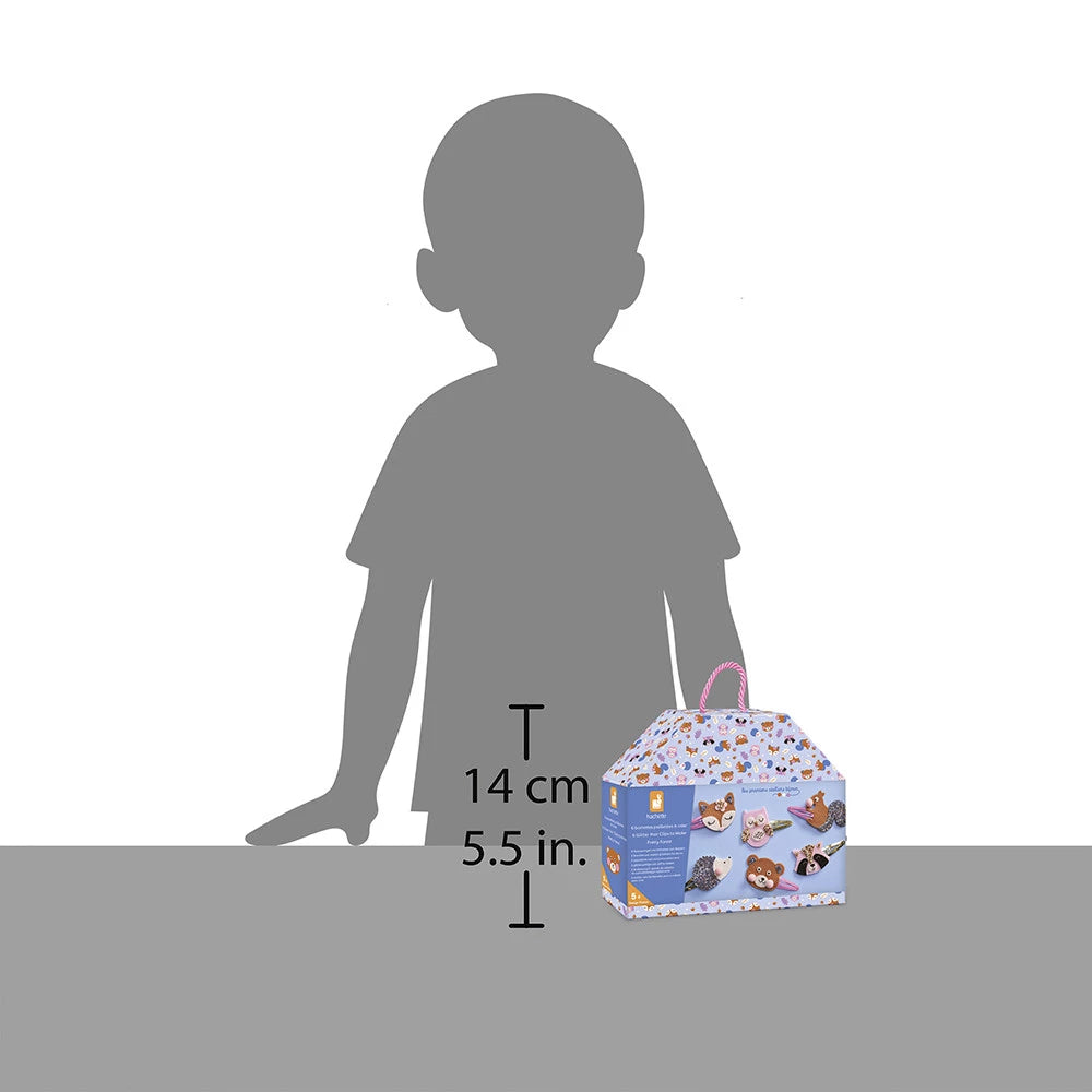 Crea tus 6 clips para el pelo de animales del bosque