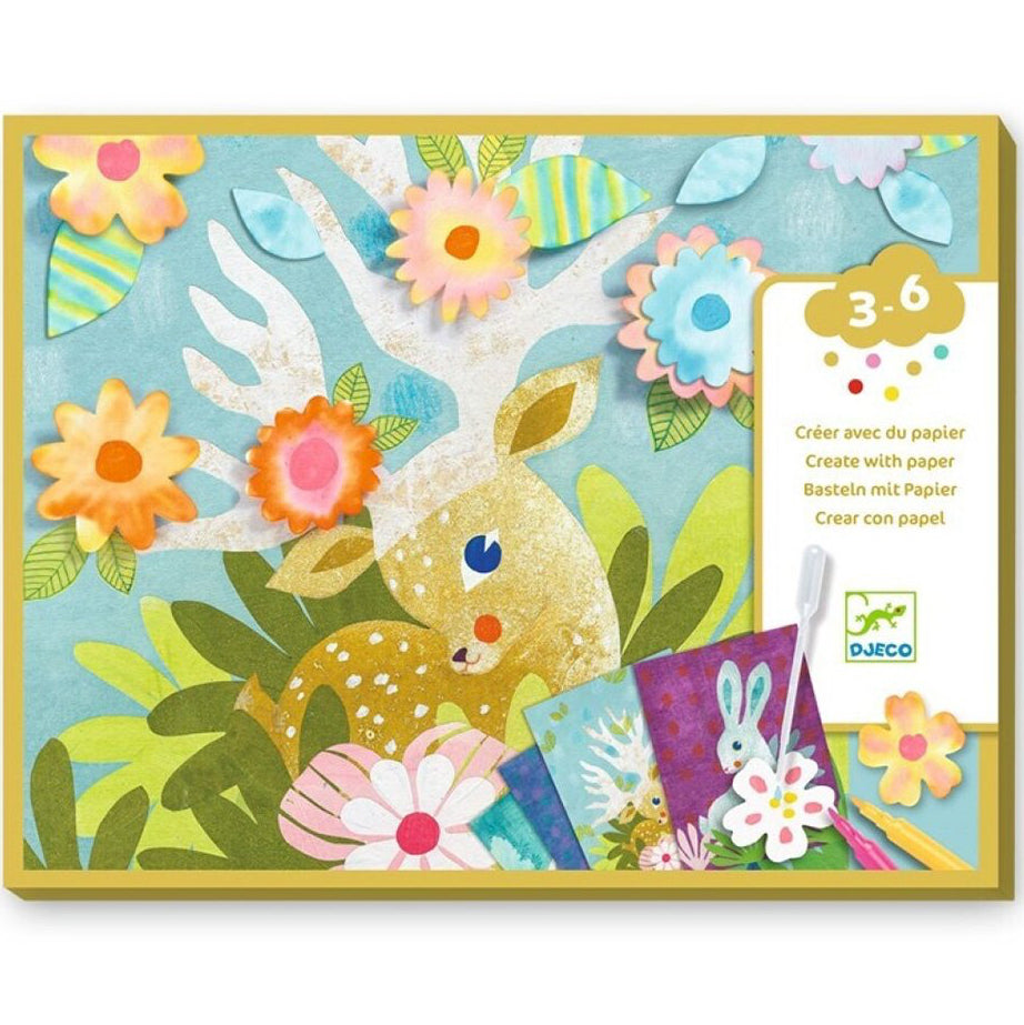 Pintura con agua y papel secante