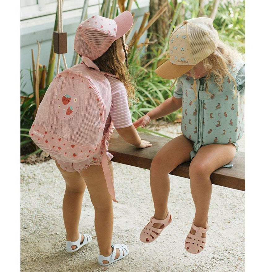 Mochila infantil antiarena · strawberries