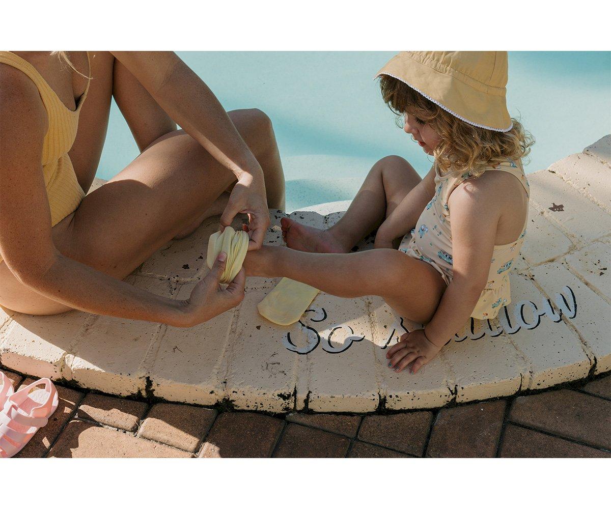 Calcetines antideslizantes para piscina · azul