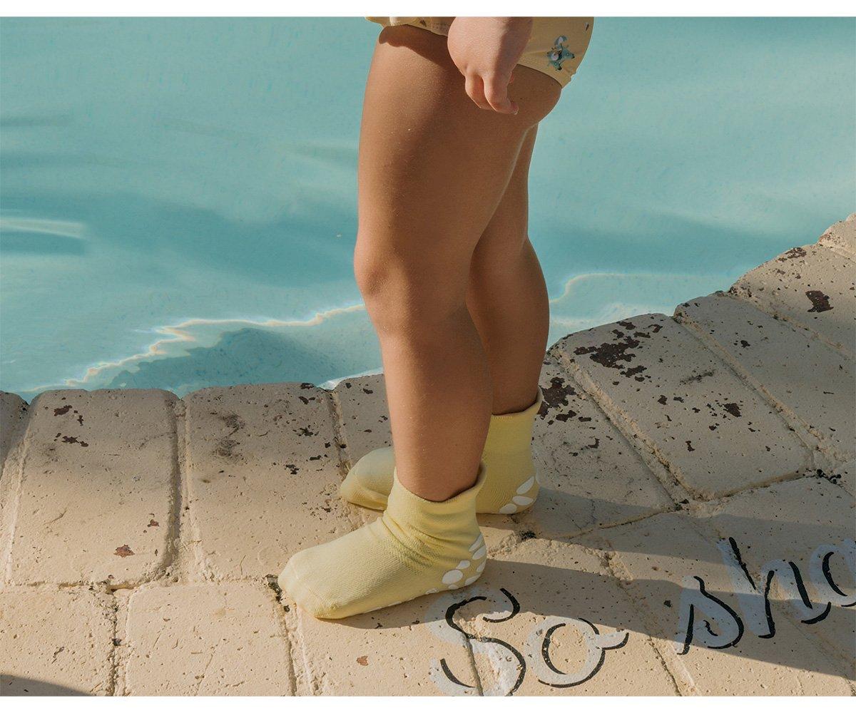 Calcetines antideslizantes para piscina · azul