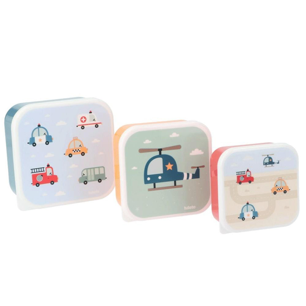 3 cajas de almuerzo TUTETE · city cars