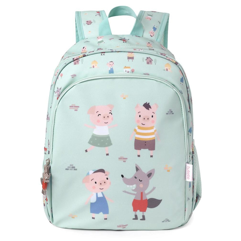 Mochila TUTETE mediana The Three Little Pigs con llavero personalizable