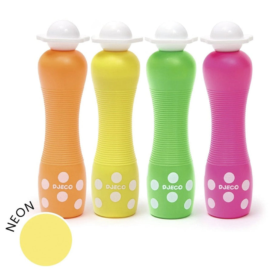 4 Marcadores de espuma de colores neón