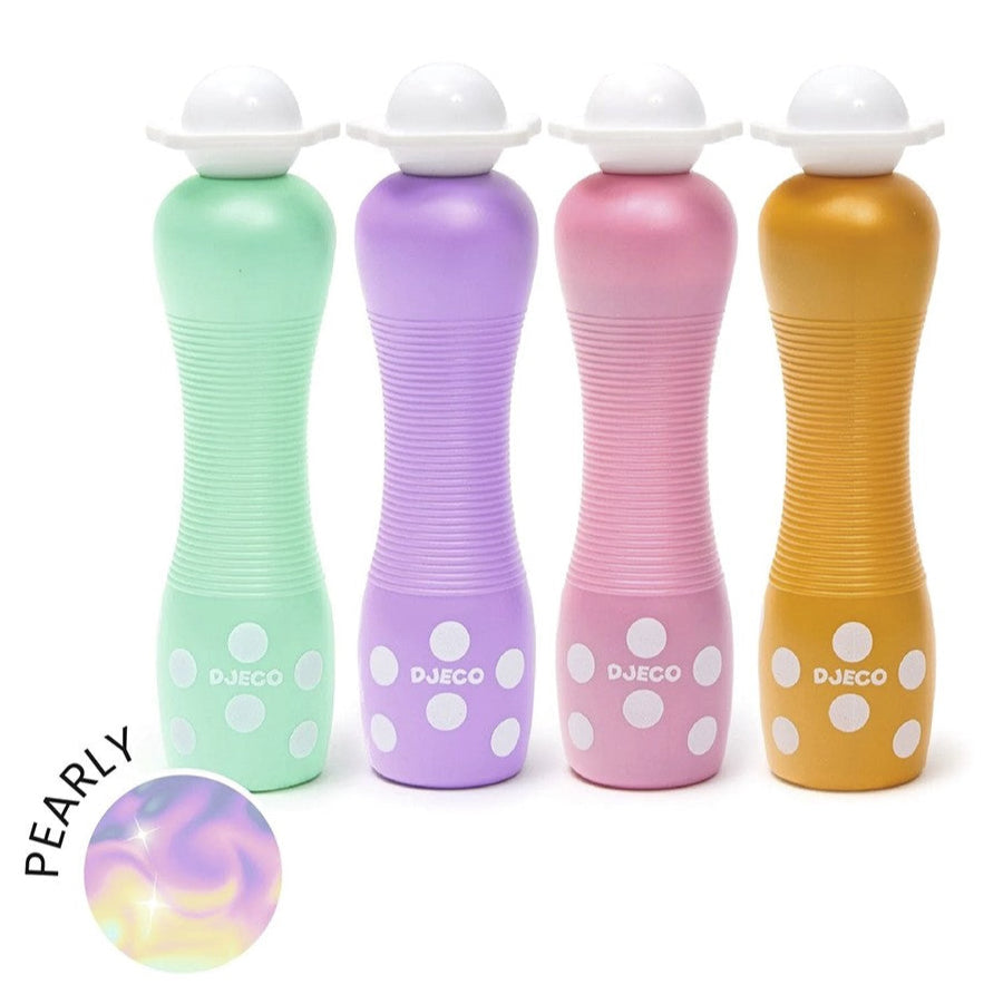 4 Marcadores de espuma de colores perlados