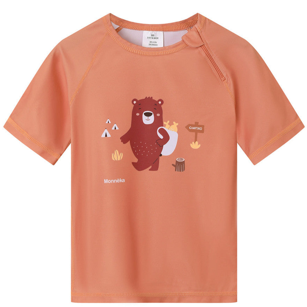 Camiseta protección solar de manga corta MONNËKA · camping