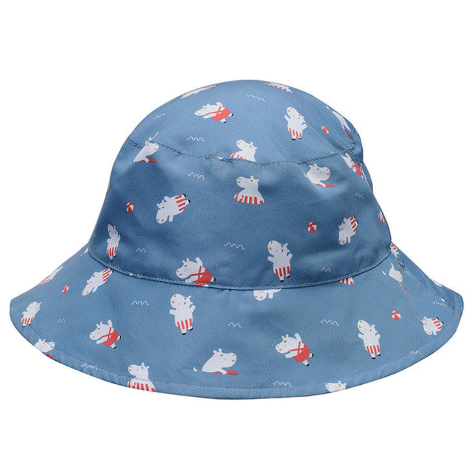 Gorro reversible · hippos