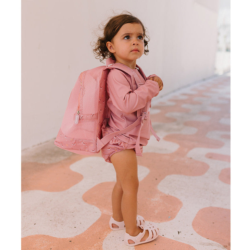 Mochila infantil antiarena · whale pink