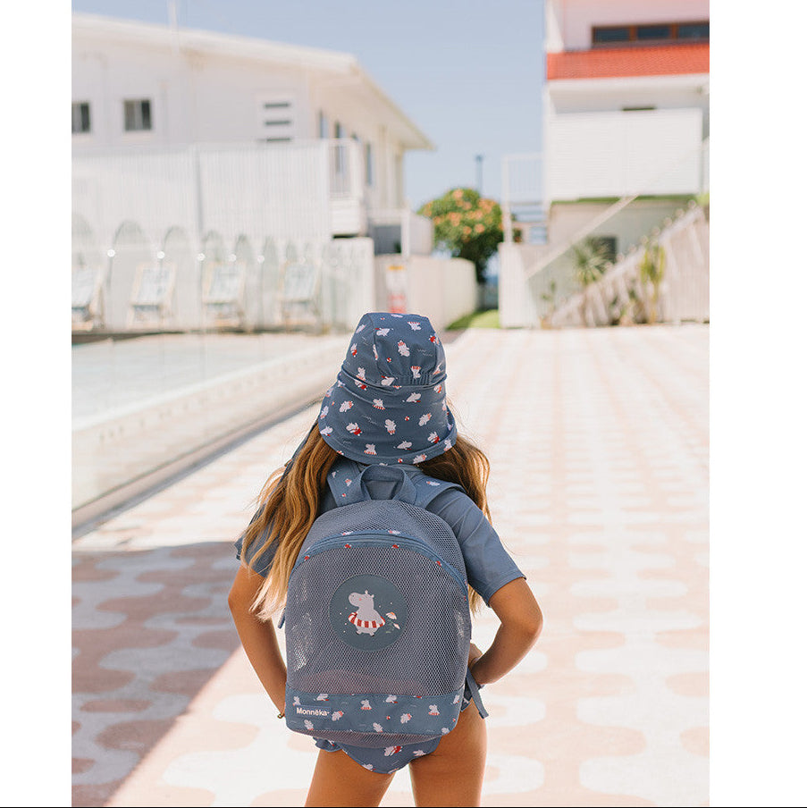 Mochila infantil antiarena · hippos