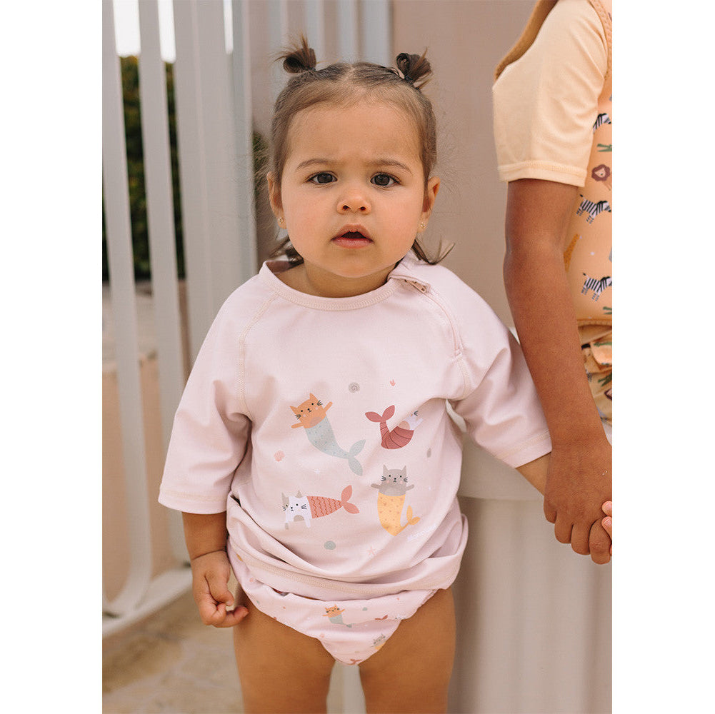 Camiseta protección solar de manga corta MONNËKA · mermaid cats