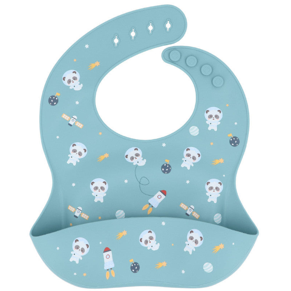 Babero de silicona TUTETE · pandas in space